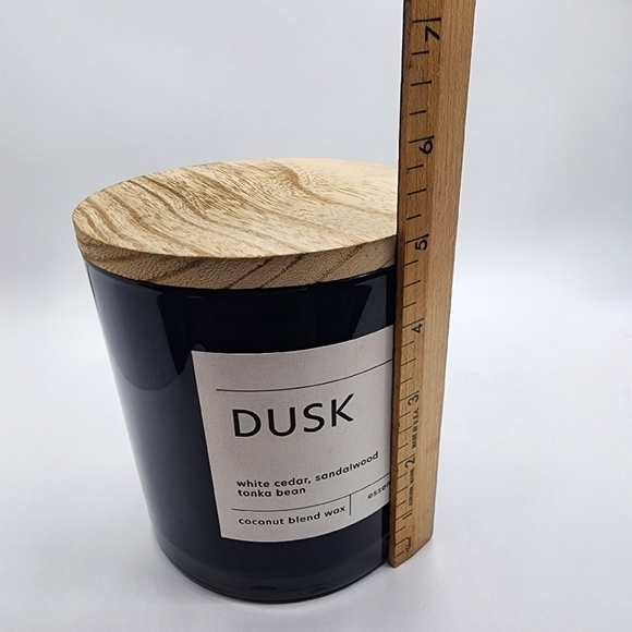 NEW Kirkland's 24oz 3 wick DUSK Scented Candle essential oils coconut blend wax - Picture 7 of 7